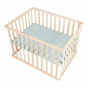 Natúr színű gurulós járóka állítható magassággal 75x100 cm Style – Roba kép