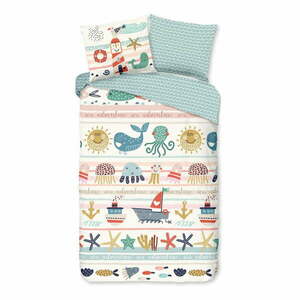 Egyszemélyes-hosszabbított pamut gyerek ágyneműhuzat 140x220 cm Sea – Good Morning kép
