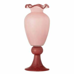 Rózsaszín üveg váza (magasság 34 cm) Frills – Bloomingville kép