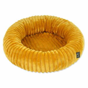 Mustársárga fekhely kutyáknak ø 40 cm Dog Fantasy Stripe – Plaček Pet Products kép