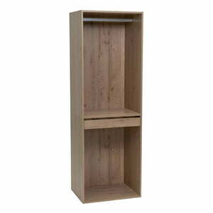 Natúr színű nyitott moduláris szekrény tölgyfa dekorral 60x180x45 cm Modular – Casa Selección kép