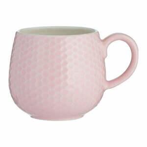 Világos rózsaszín kerámia bögre Embossed Honeycomb – Mason Cash kép