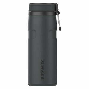 Fekete rozsdamentes acél termosz 470 ml IceFlow™ Bottle Twist Flip Black – Stanley kép