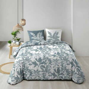 Fehér-kék kétszemélyes-hosszabbított pamut ágyneműhuzat 240x220 cm Hera – douceur d'intérieur kép