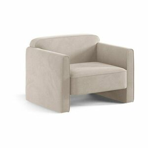 Bézs bársony fotel Abby – Micadoni kép