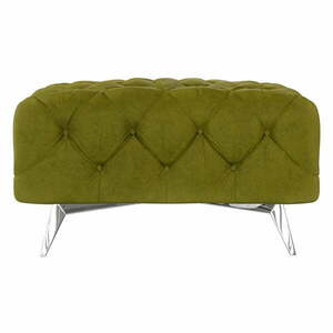 Zöld bársony lábtartó Chelsea – Ropez kép