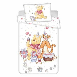 Fehér pamut gyerek ágyneműhuzat babaágyhoz 100x135 cm WTP "Birthday party" – Jerry Fabrics kép