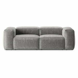 Világosszürke kordbársony kanapé 224 cm Bergamo – Cosmopolitan Design kép