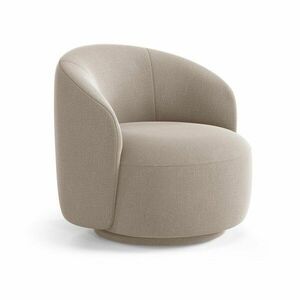 Világosbarna forgó zsenília fotel Letizia – Micadoni kép