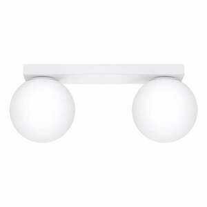 Fehér mennyezeti lámpa üveg búrával ø 12 cm Umerta – Sollux kép