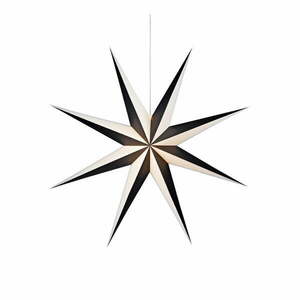 Saturnus fekete-fehér függő dekorációs világítás, ø 75 cm - Markslöjd kép