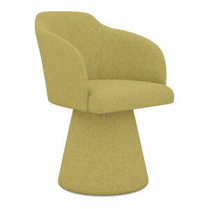 Sárga kárpitozott étkezőfotel Kanoa – Makamii kép