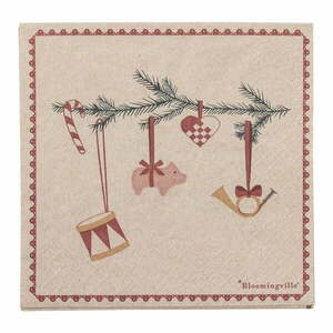 Papír szalvéta szett 20 db-os 33x33 cm Yule – Bloomingville kép