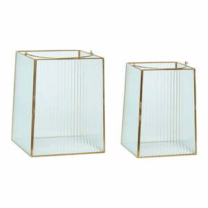 Üveg lámpás szett 2 db-os (magasság 31 cm) Ripple – Hübsch kép