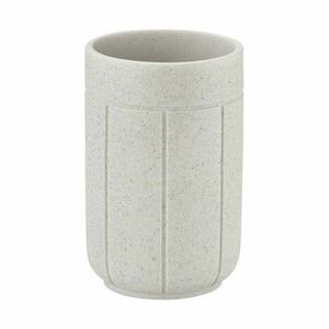 Krémszínű poligyanta fogkefetartó pohár Kua – Blomus kép