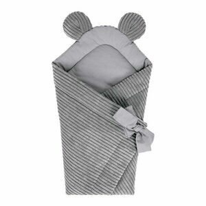 Szürke kordbársony babapólya 35x65 cm – Meowbaby kép