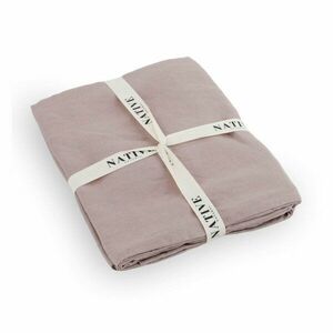 Törtrózsaszín kétszemélyes len ágyneműhuzat 200x200 cm Blush – Native Natural kép
