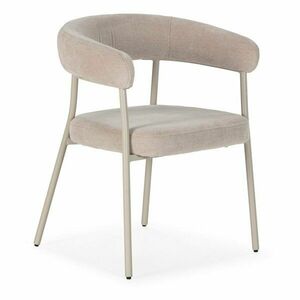 Bézs kárpitozott karfás étkezőfotel szett 2 db-os Yuri – MOME kép