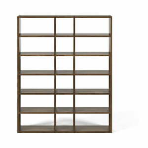 Pombal sötétbarna könyvespolc, magasság 224 cm - TemaHome kép