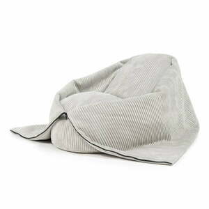 Krémszínű kordbársony gyerek babzsákfotel Cocoon 80 – SLOWDOWN kép