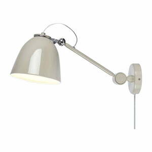 Szürkésbézs konnektorhoz csatlakoztatható fali lámpa Tilt – Markslöjd kép