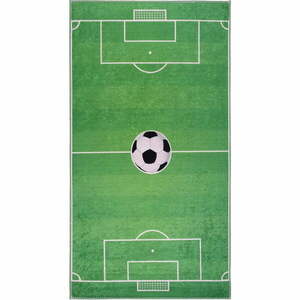 Zöld mosható gyerek játszószőnyeg 100x160 cm Soccer Time – Vitaus kép