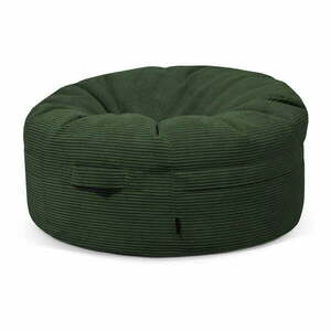 Zöld kordbársony babzsákfotel Roll 105 – SLOWDOWN kép