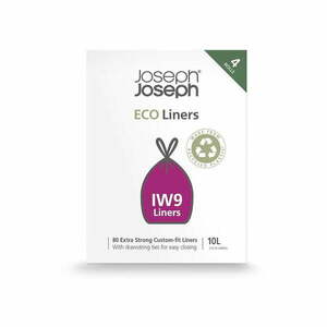 Összehúzható szemeteszsák készlet 80 db-os 10 l Eco Grey – Joseph Joseph kép