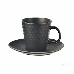Fekete kerámia csésze cappucinóhoz 250 ml Tea Time – Orion kép