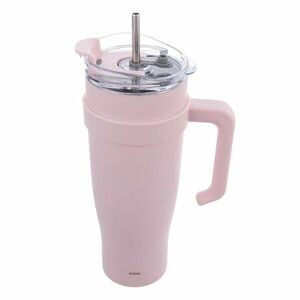 Rózsaszín termobögre szívószállal 1, 2 l Termo – Orion kép