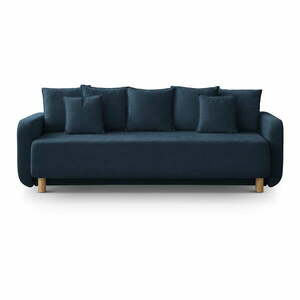 Sötétkék kinyitható tárolóhelyes kanapé 231 cm Elen – Micadoni kép