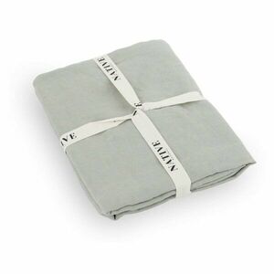 Szürkészöld kétszemélyes len ágyneműhuzat 200x200 cm Stone – Native Natural kép