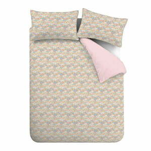 Rózsaszín egyszemélyes ágyneműhuzat 135x200 cm Darcy Floral – Catherine Lansfield kép