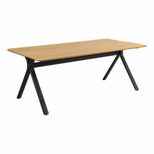 Étkezőasztal tölgyfa dekoros asztallappal 100x200 cm Bristol – Actona kép