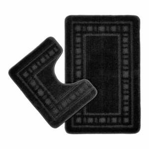 Fekete fürdőszobai kilépő szett WC-hez, 2 db-os 50x80 cm Armoni – Catherine Lansfield kép