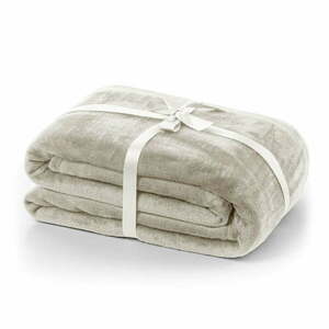 Bézs mikroplüss ágytakaró 220x240 cm Mic – Restilo kép