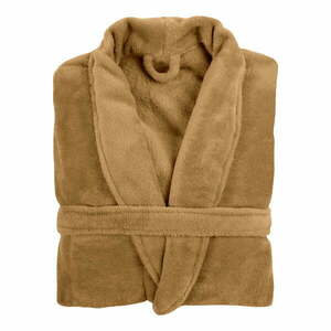 Mustársárga mikroplüss fürdőköpeny L/XL Cozy – Tiseco Home Studio kép