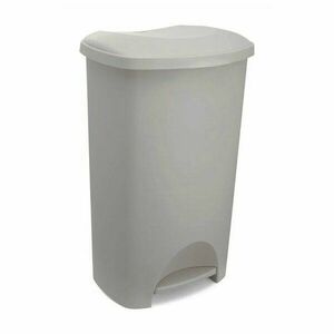 Szürkésbézs műanyag pedálos szemetes 50 l – Addis kép