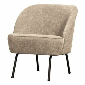 Bézs zsenília fotel Vogue – WOOOD kép