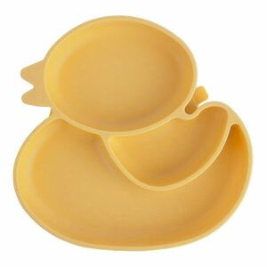 Sárga szilikon gyerek tányér 19x19, 5 cm Chicken – Orion kép