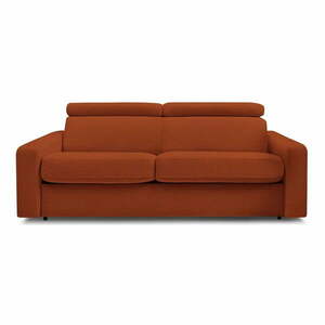 Téglavörös kinyitható kanapé 195 cm Monaco – Bobochic Paris kép
