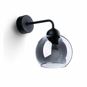 Fekete fali lámpa ø 15 cm Grande – Sollux kép