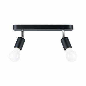 Fekete fém mennyezeti lámpa ø 6 cm Brando – Sollux kép