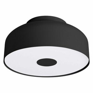 Fekete mennyezeti lámpa ø 30 cm Blacko – Sollux kép