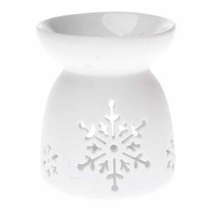 Fehér porcelán aromalámpa, 9 cm - Dakls kép