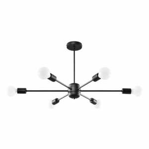 Fekete függőlámpa 86.5x68 cm Benedett - Sollux kép