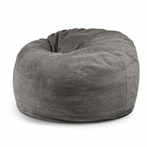 Sötétszürke kordbársony babzsákfotel Om 110 – SLOWDOWN kép