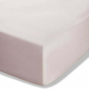 Világos rózsaszín gumis perkál lepedő 135x190 cm Easy Iron Percale – Catherine Lansfield kép