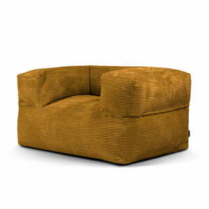 Mustársárga kordbársony babzsákfotel MooG – SLOWDOWN kép