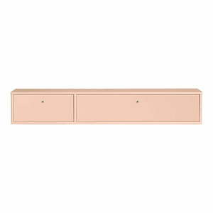 Világos rózsaszín TV-állvány 136x22x32, 5 cm Mistral – Hammel Furniture kép